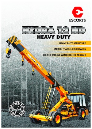 Průmyslové mobilní jeřáby Escorts Hydra-12 HD