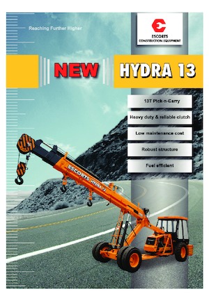 Průmyslové mobilní jeřáby Escorts Hydra 13