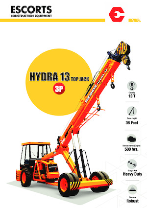 Průmyslové mobilní jeřáby Escorts Hydra 1336 Top Jack