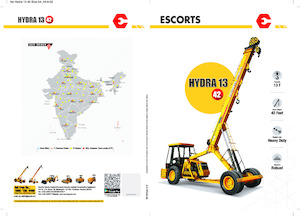 Průmyslové mobilní jeřáby Escorts Hydra 1342
