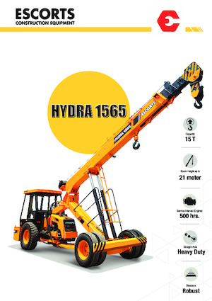 Průmyslové mobilní jeřáby Escorts Hydra 1565