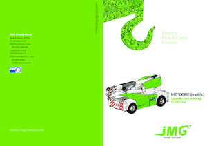 Průmyslové mobilní jeřáby JMG MC 100RE