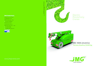 Průmyslové mobilní jeřáby JMG MC 100S