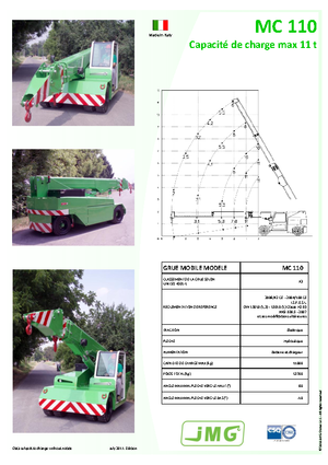 Průmyslové mobilní jeřáby JMG MC 110