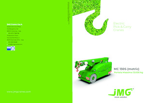 Průmyslové mobilní jeřáby JMG MC 130S