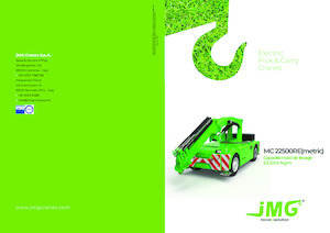 Průmyslové mobilní jeřáby JMG MC 22500RE