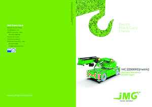 Průmyslové mobilní jeřáby JMG MC 22500RE
