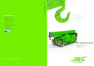 Průmyslové mobilní jeřáby JMG MC 250S