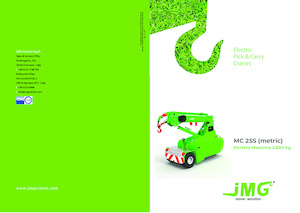 Průmyslové mobilní jeřáby JMG MC 25S