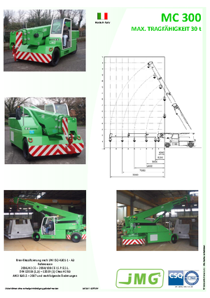 Průmyslové mobilní jeřáby JMG MC 300