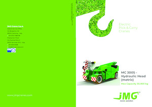 Průmyslové mobilní jeřáby JMG MC 300S HY