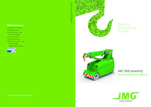Průmyslové mobilní jeřáby JMG MC 32S
