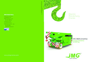 Průmyslové mobilní jeřáby JMG MC 350S