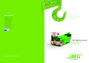 Průmyslové mobilní jeřáby JMG MC 580S