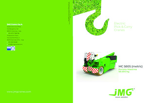 Průmyslové mobilní jeřáby JMG MC 580S