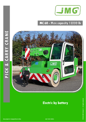 Průmyslové mobilní jeřáby JMG MC 60