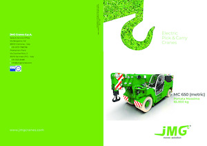 Průmyslové mobilní jeřáby JMG MC 650