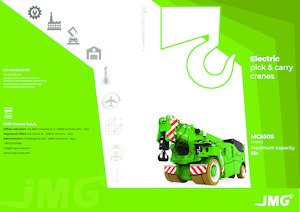 Průmyslové mobilní jeřáby JMG MC 650S