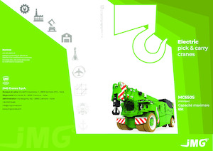 Průmyslové mobilní jeřáby JMG MC 650S
