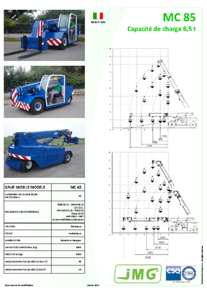 Průmyslové mobilní jeřáby JMG MC 85