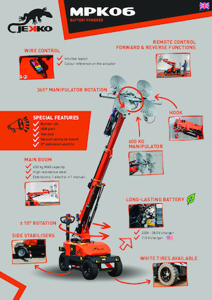 Průmyslové mobilní jeřáby Jekko MPK06V