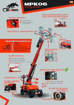 Průmyslové mobilní jeřáby Jekko MPK06V