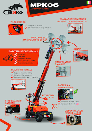 Průmyslové mobilní jeřáby Jekko MPK06V
