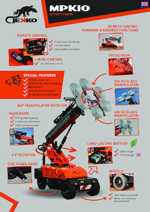 Průmyslové mobilní jeřáby Jekko MPK10