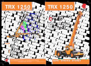 Průmyslové mobilní jeřáby Escorts TRX 1250
