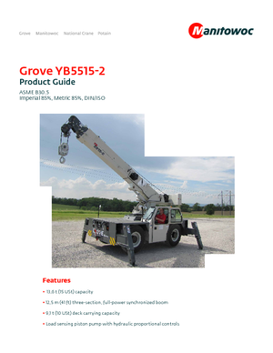 Průmyslové mobilní jeřáby Grove YB5515-2
