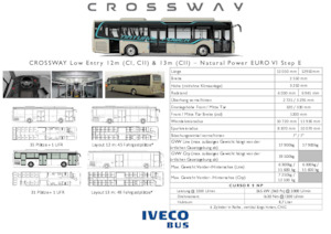 Meziměstské autobusy Iveco Crossway LE Natural power 13m 