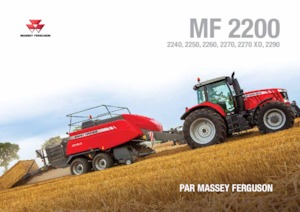 Lisy na hranolové balíky + Lisy na obří balíky Massey Ferguson MF 2250SP