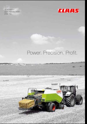 Lisy na hranolové balíky + Lisy na obří balíky Claas Quadrant 2100 RC