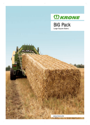 Lisy na hranolové balíky + Lisy na obří balíky Krone Big Pack 1270 XC