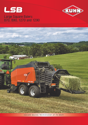 Lisy na hranolové balíky + Lisy na obří balíky Kuhn LSB 1290