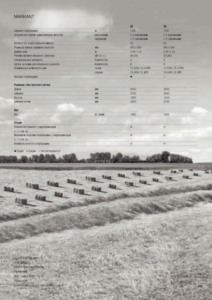 Lisy na hranolové balíky + Lisy na obří balíky Claas Markant 55