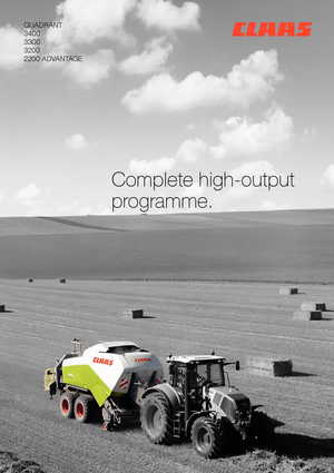Lisy na hranolové balíky + Lisy na obří balíky Claas Quadrant 3300 RF