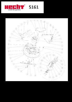 Zahradní traktory a ridery Hecht 5161