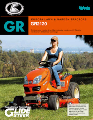 Zahradní traktory a ridery Kubota GR2120 R 