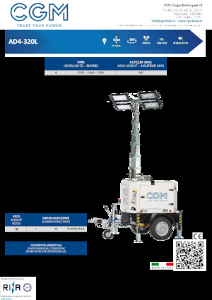 Osvětlovací věže CGM AD4-320L	