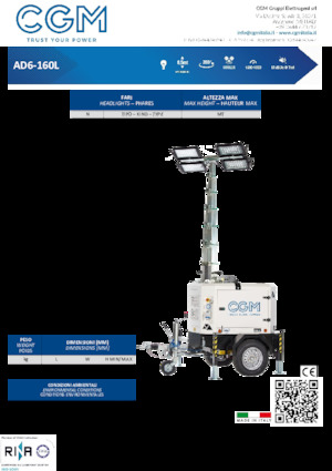 Osvětlovací věže CGM AD6-160L