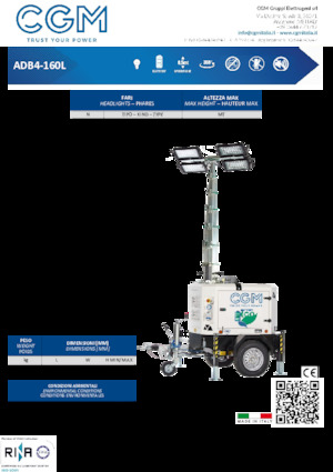 Osvětlovací věže CGM ADB4-160L