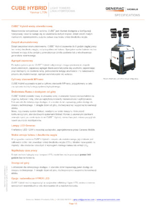 Osvětlovací věže Generac Mobile Cube Hybrid