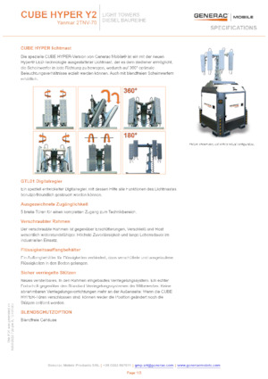 Osvětlovací věže Generac Mobile Cube Hyper Y2