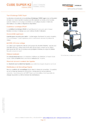 Osvětlovací věže Generac Mobile Cube Super K2