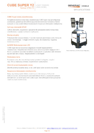 Osvětlovací věže Generac Mobile Cube Super Y2