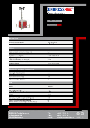Osvětlovací věže Endress EFA 840 S4 320