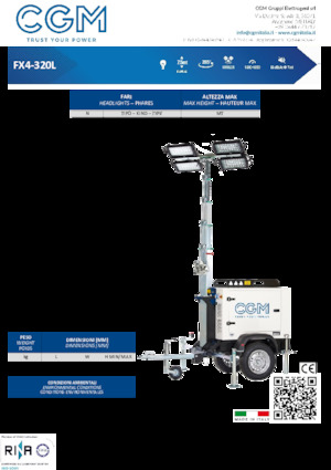 Osvětlovací věže CGM FX4-320L