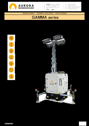 Osvětlovací věže Aurora Gamma 4x160W
