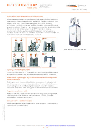 Osvětlovací věže Generac Mobile HPB 360 Hyper K2